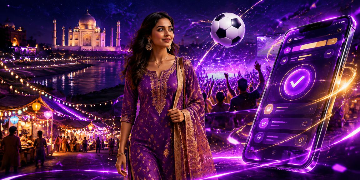 Agra Taj Mahal football betting with traditional kurti fashion