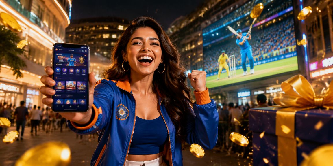 Delhi Connaught Place dynamic cricket betting neon scene