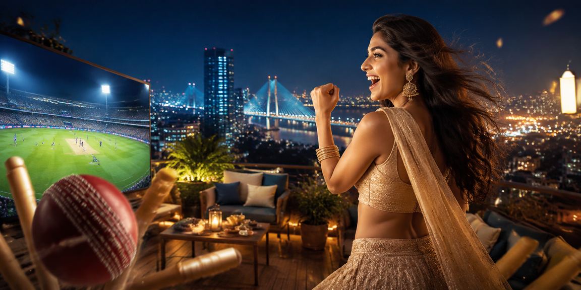 Mumbai cricket betting ambience shown on mobile device